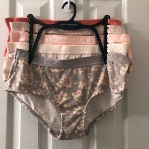 Lucky Brand Hipster 5 Piece Underwear Large